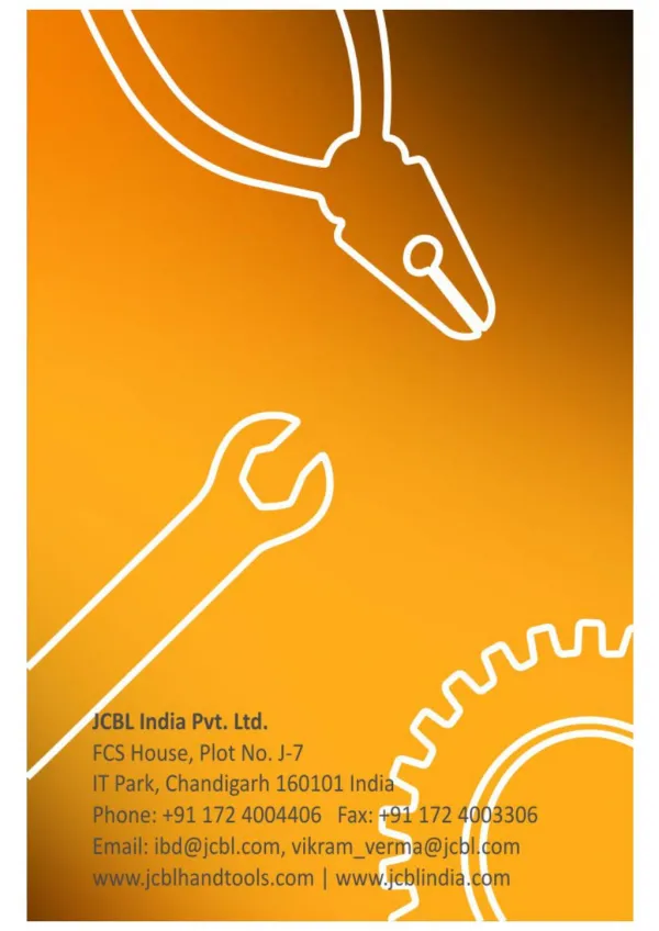 JCBL Handtools: Quality hand tool manufacturer