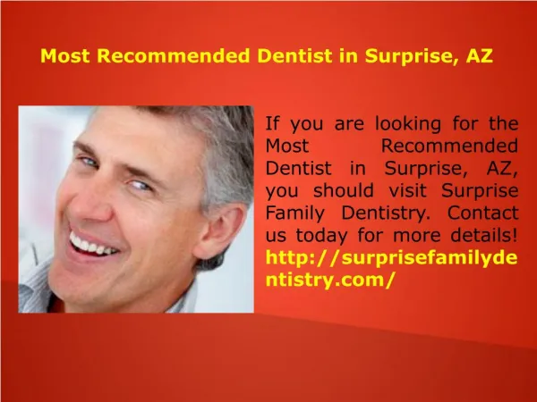 Most Recommended Dentist in Surprise, AZ
