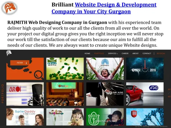 Brilliant Website Design & Development Company in Your City Gurgaon