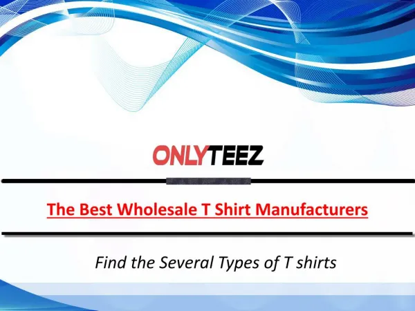Several Types Of T shirts in Wholesale Range