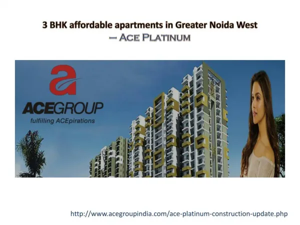 3 BHK Affordable Apartments in Greater Noida West