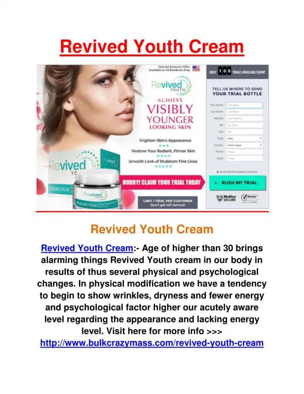 http://www.bulkcrazymass.com/revived-youth-cream