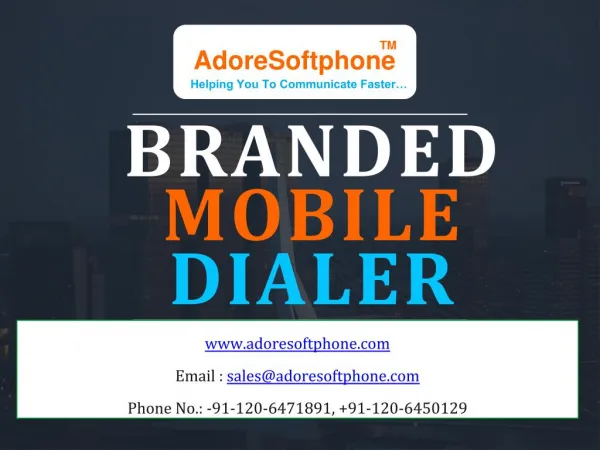 Branded VoIP Mobile Dialer for VoIP Provider