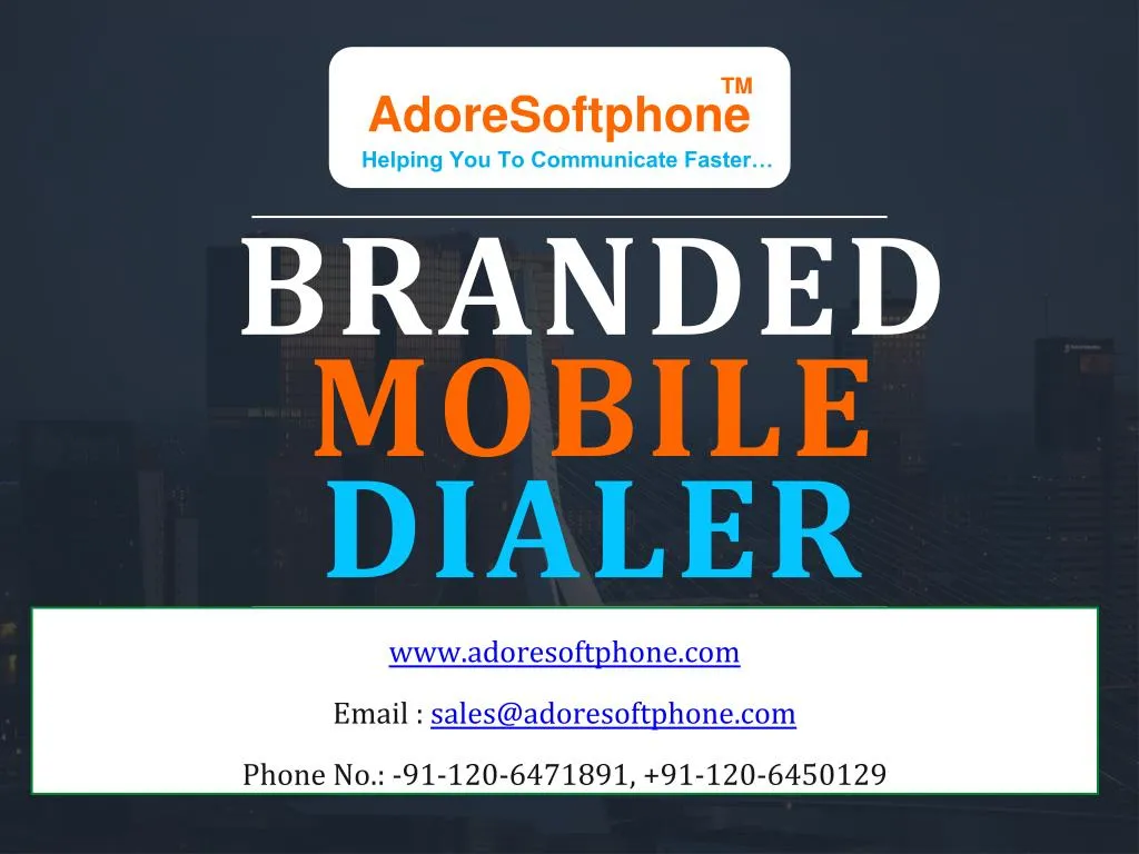 branded mobile dialer