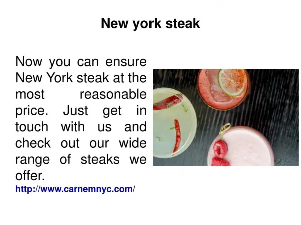New york steak