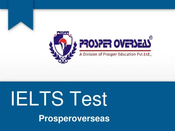 IELTS Exam , Best IELTS Coaching Institutes, IELTS Test score - Prosperoverseas