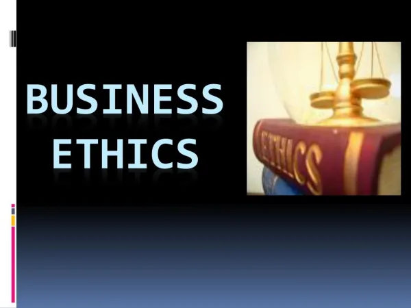 Buisness Ethics
