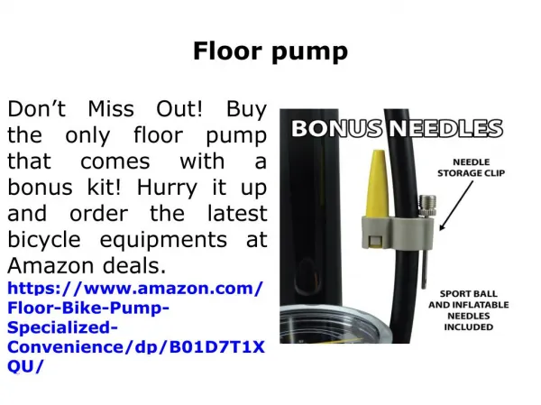 Floor pump