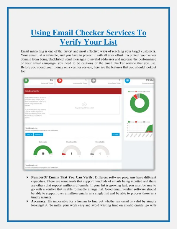 Using Email Checker Services To Verify Your List