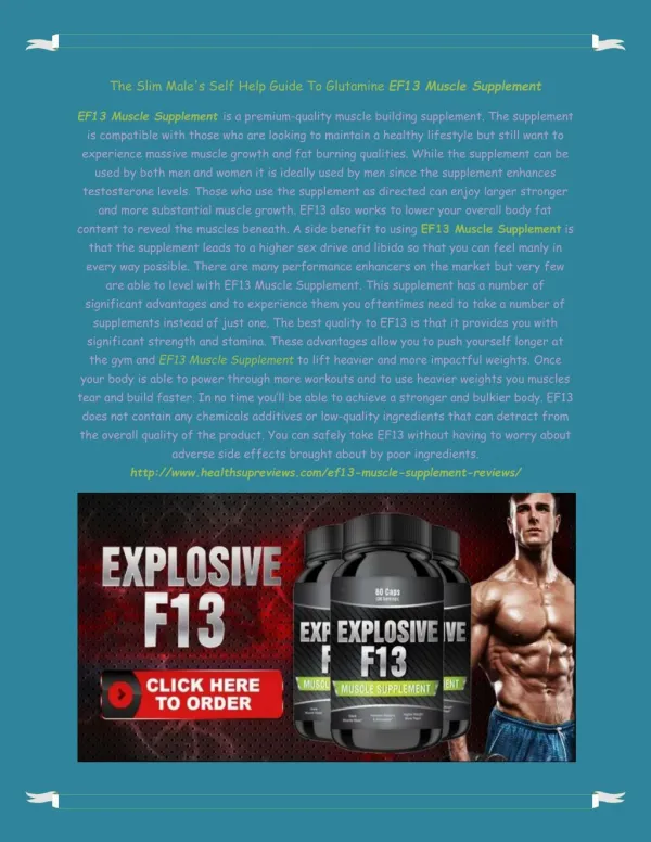 EF13 Muscle Supplement