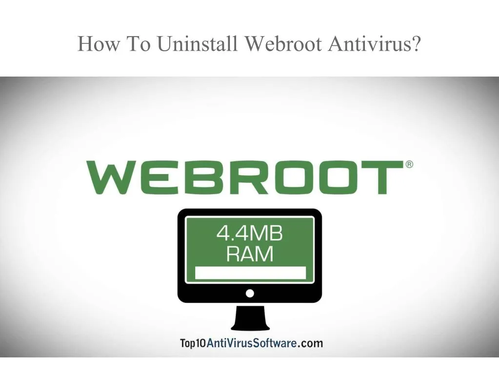 how to uninstall webroot antivirus