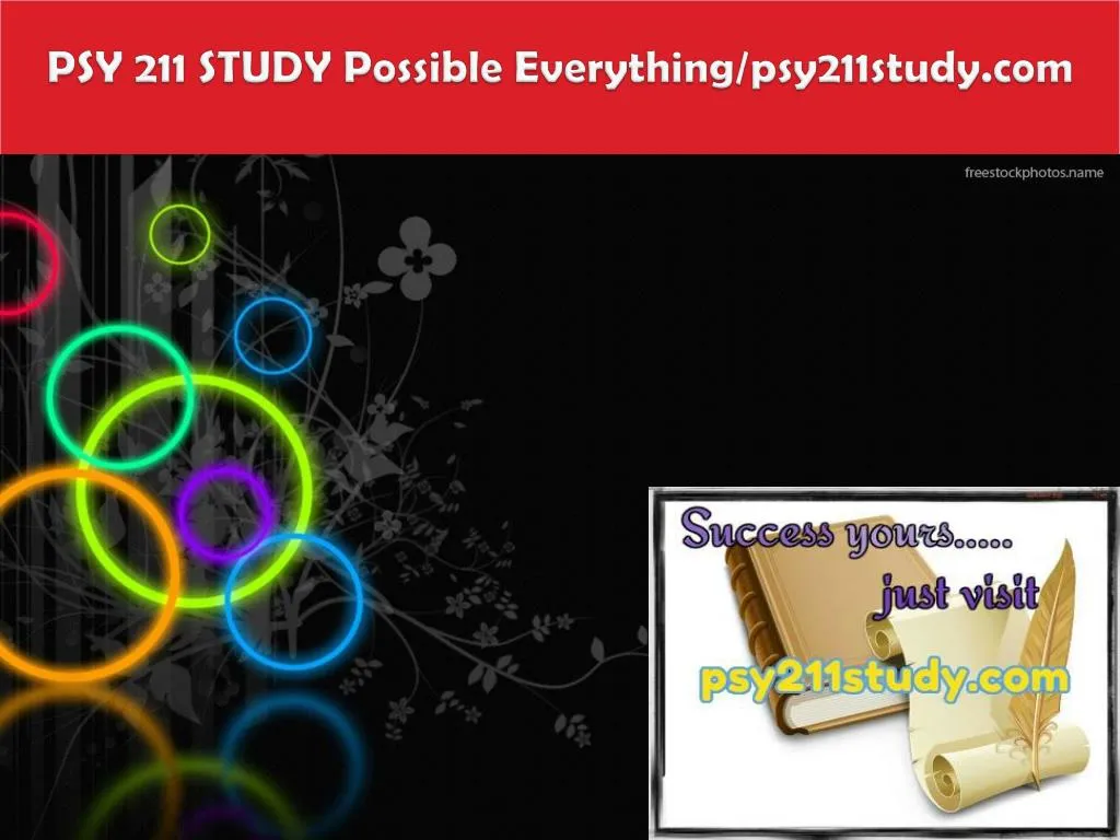 psy 211 study possible everything psy211study com