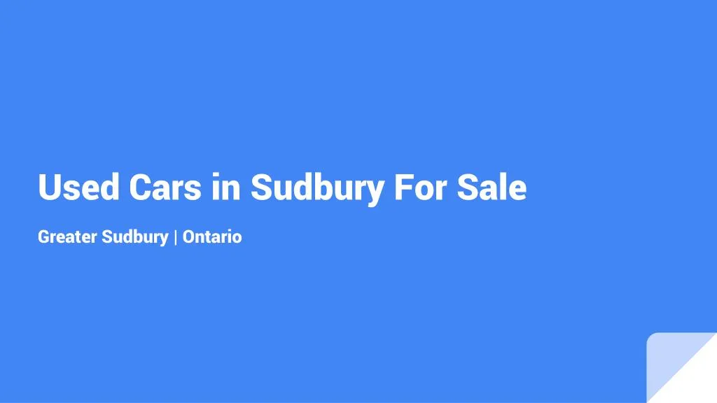 used cars in sudbury for sale