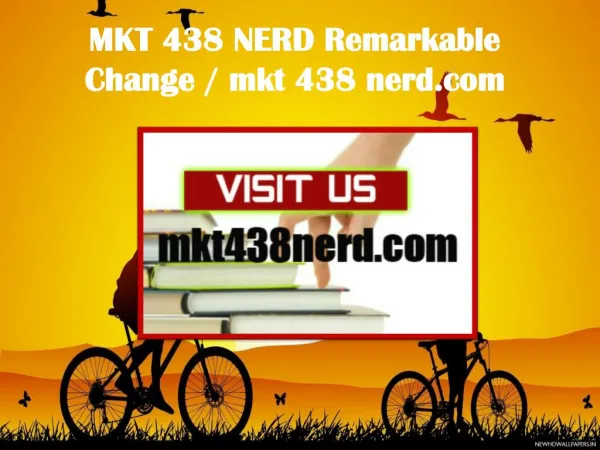 MKT 438 NERD Remarkable Change / mkt438nerd.com