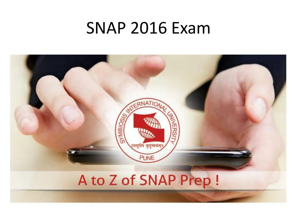 snap 2016 exam