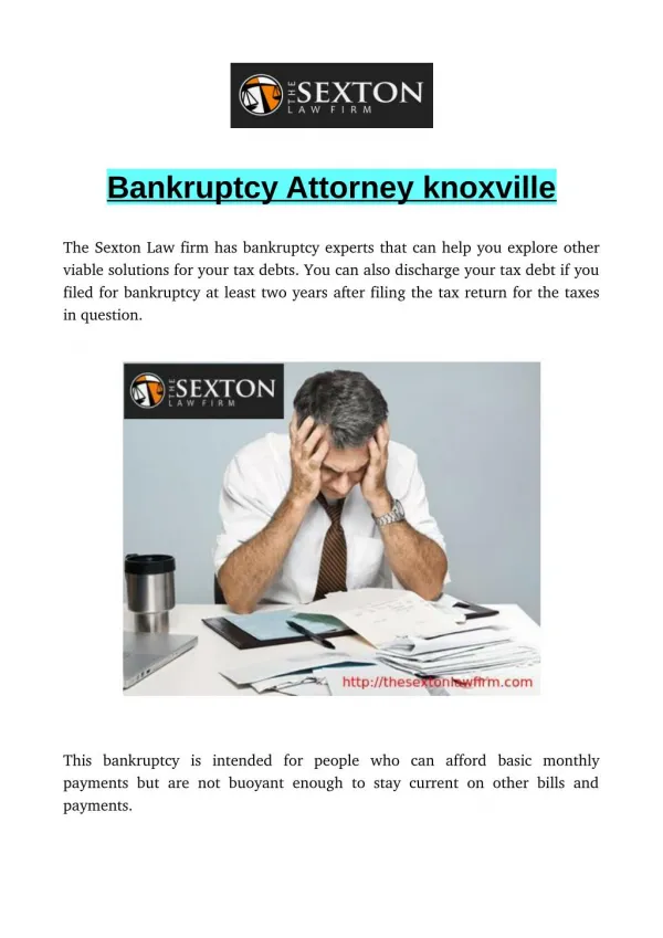 Bankruptcy Attorney knoxville