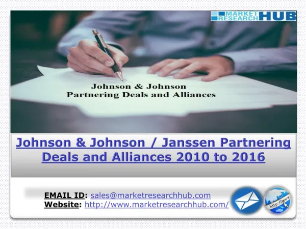 Precise Study on Johnson & Johnson/Janssen Partnering Deals & Alliances during 2010-2016