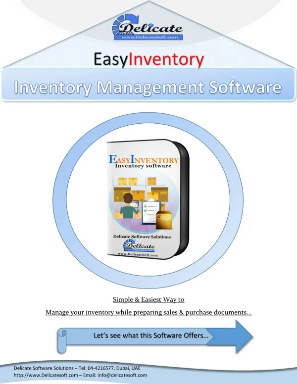 Inventory Software in Dubai