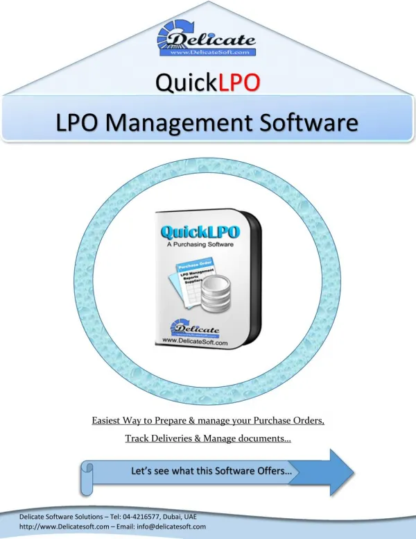 LPO Management Software in Dubai