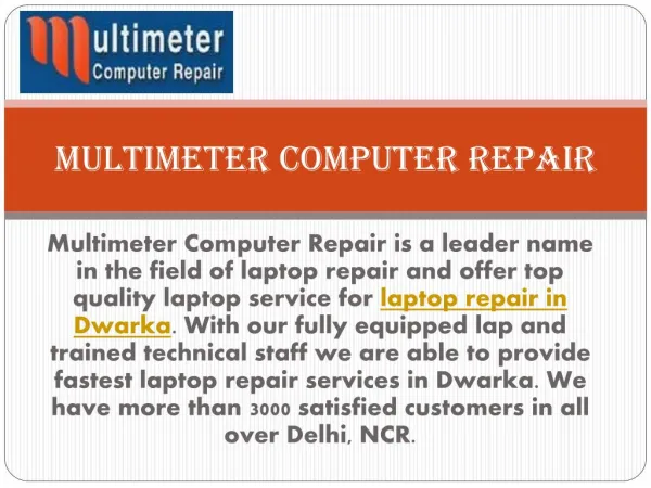 Laptop Repair in Dwarka, Computer Repairing Shop Dwarka
