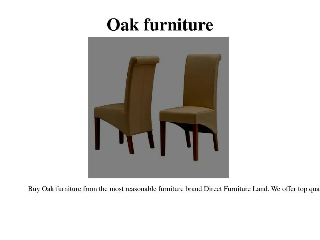 oak furniture