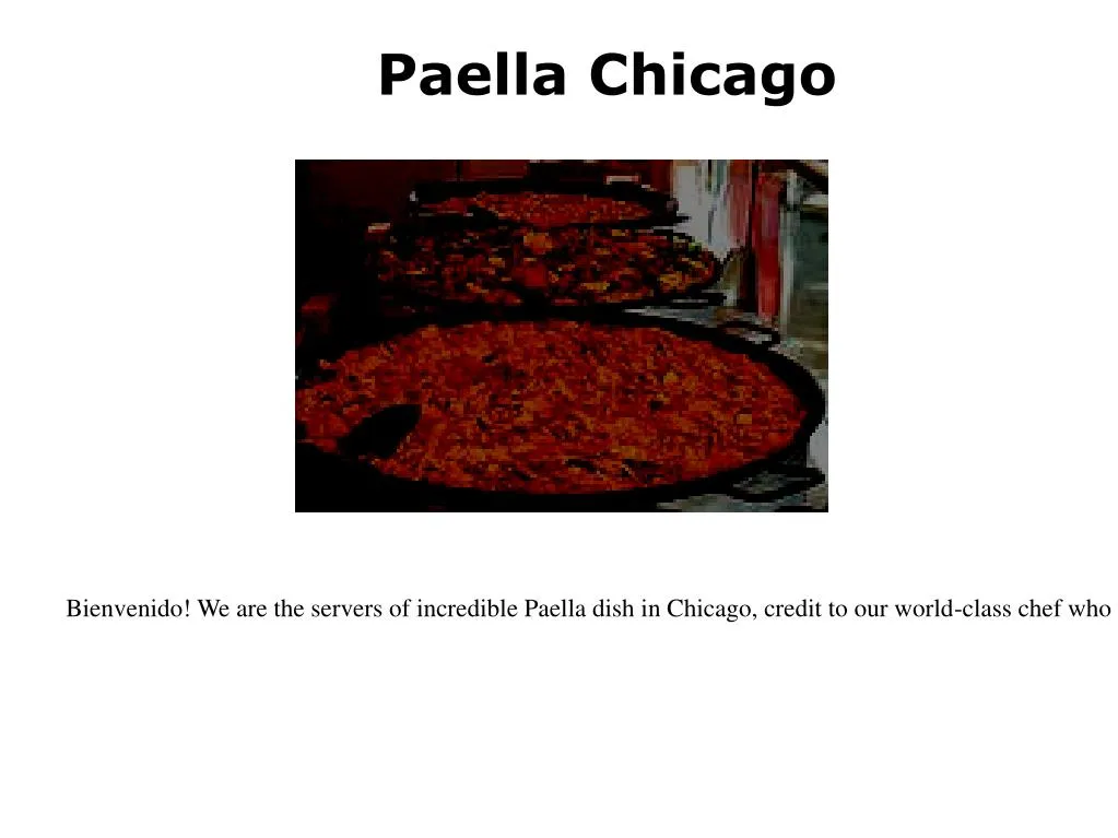 paella chicago