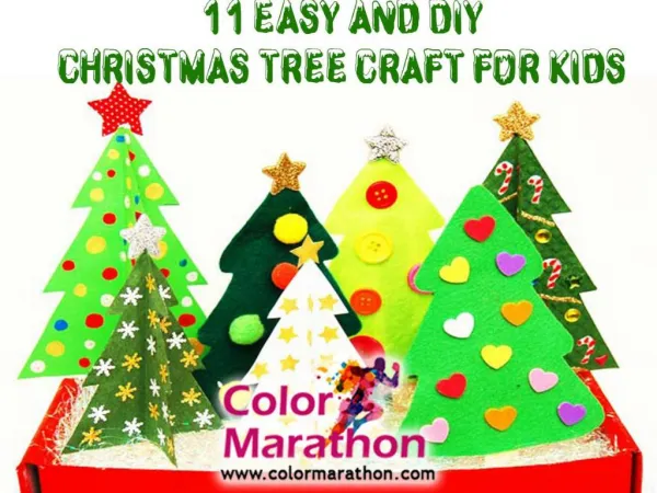 11 Easy and DIY Christmas Tree Craft for Kids