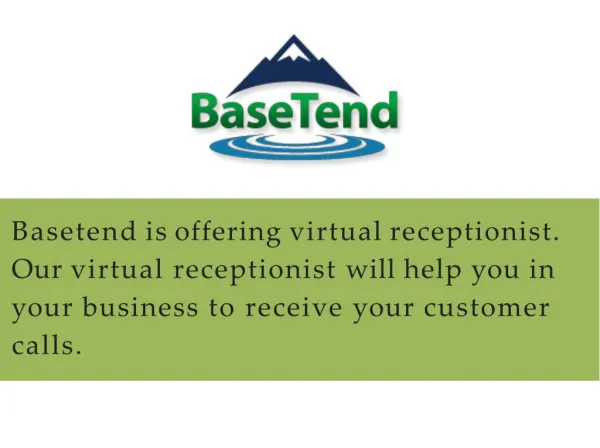 Affordable virtual receptionist service - Basetend