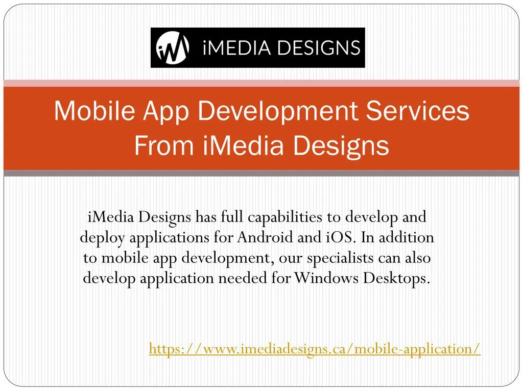 mobile app development services from imedia designs