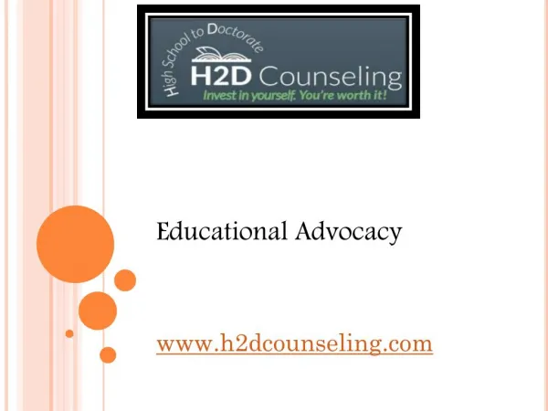 Educational Advocacy - h2dcounseling.com