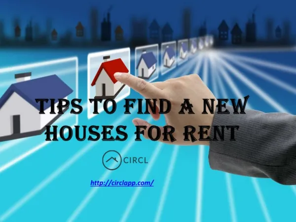 Tips to find a new houses for rent