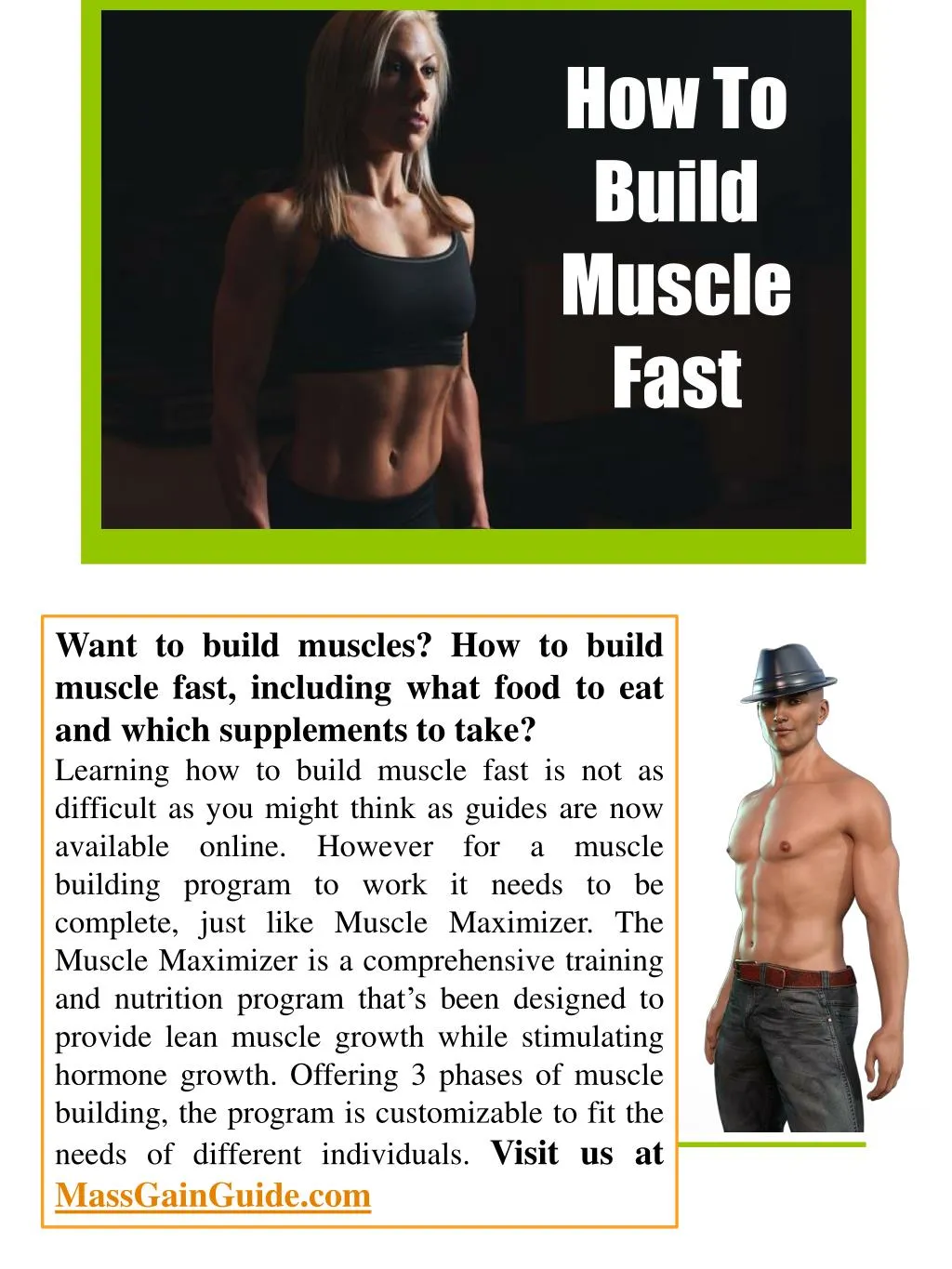 how to build muscle fast