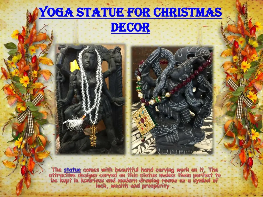 yoga statue for christmas decor
