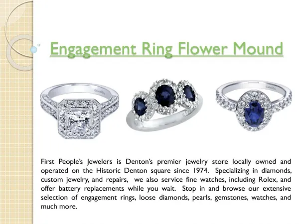 Diamond Engagement Ring Flower Mound