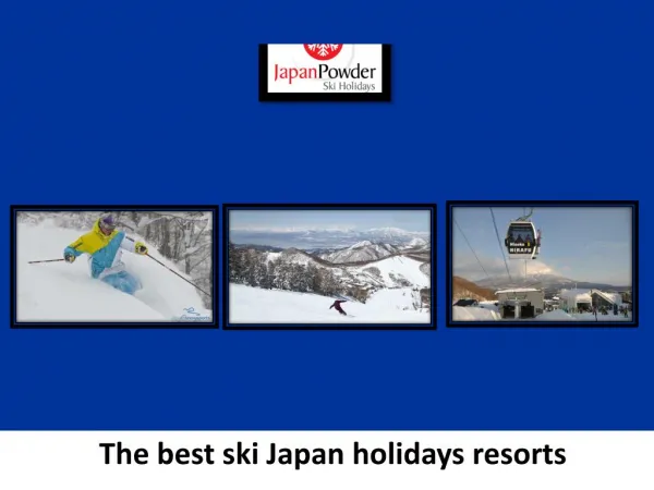 Find Ski Resorts Japan