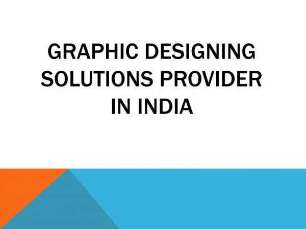 Graphic Designing Service Provider in India