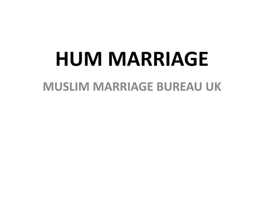 hum marriage