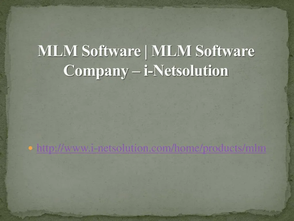mlm software mlm software company i netsolution