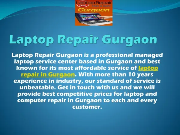 Laptop Repair in Gurgaon, Laptop Service Center Gurgaon