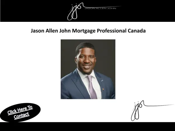 Jason Allen John Mortgage Professional Canada