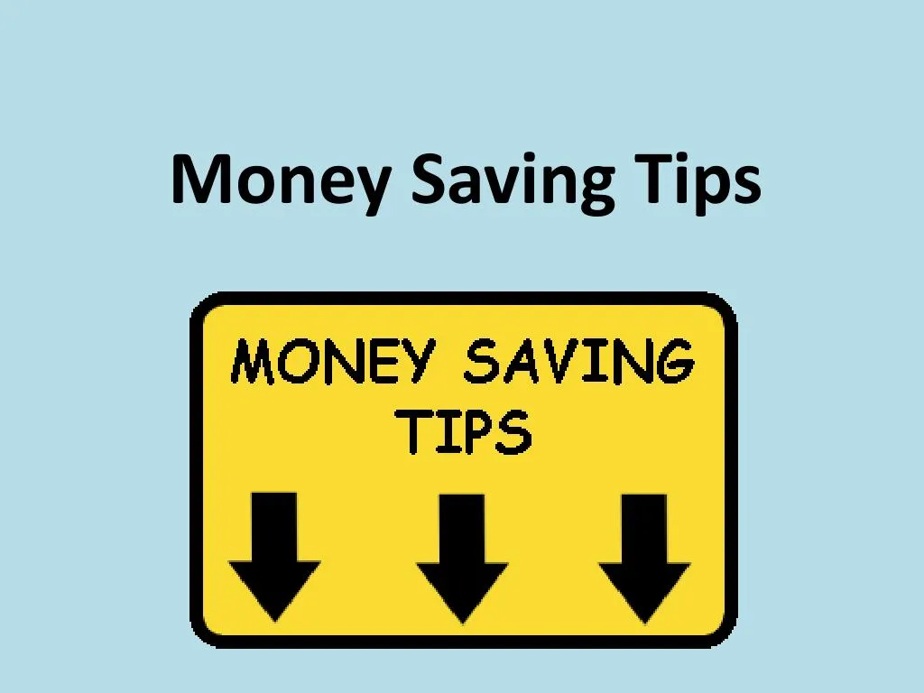 money saving tips
