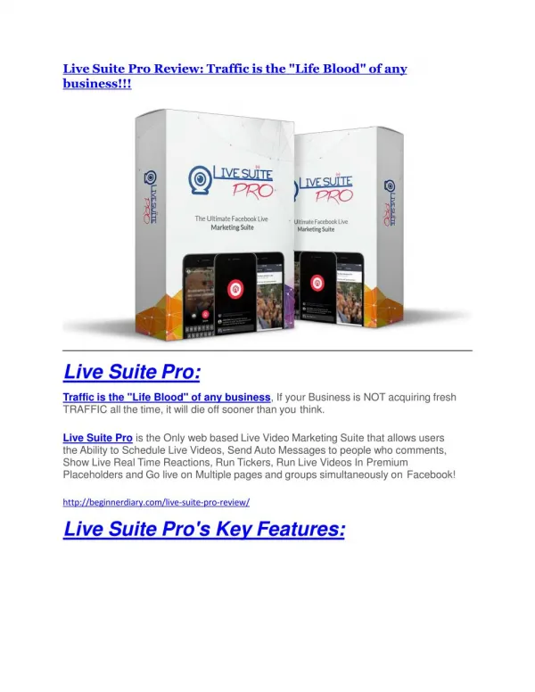 Live Suite Pro review and $26,900 bonus - AWESOME!