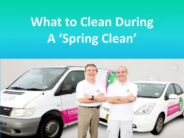 What to Clean During A ‘Spring Clean’