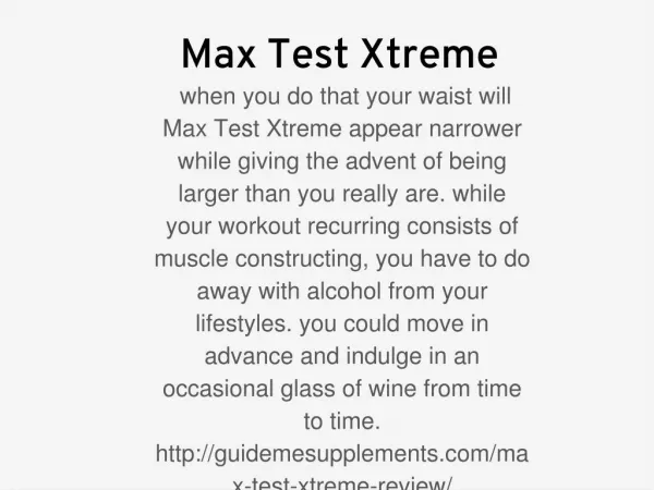 Max Test Xtreme