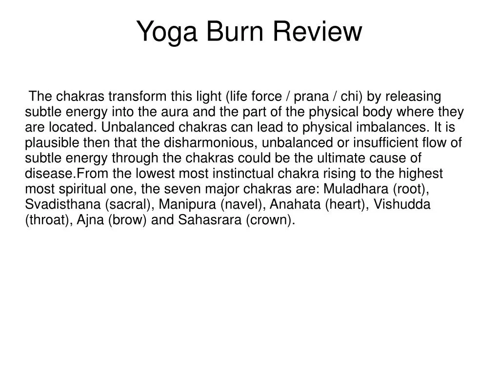 yoga burn review