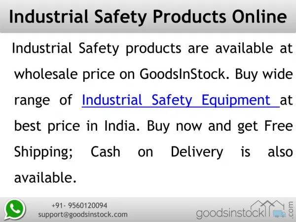 Industrial safety products, safety equipments