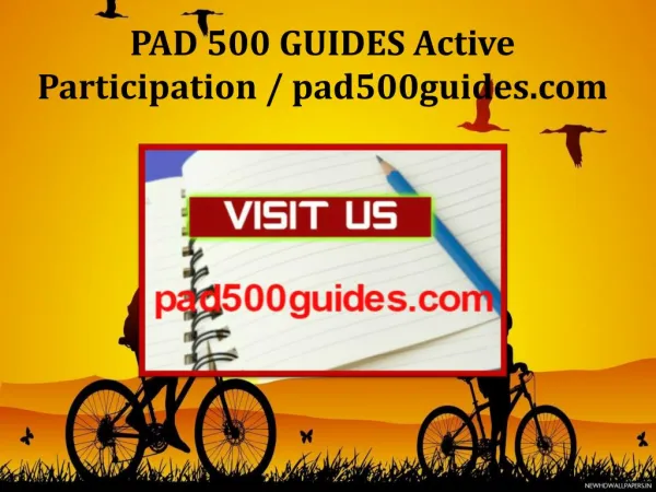 PAD 500 GUIDES Active Participation / pad500guides.com
