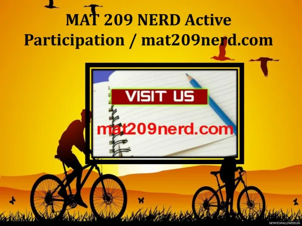 MAT 209 NERD Active Participation / mat209nerd.com