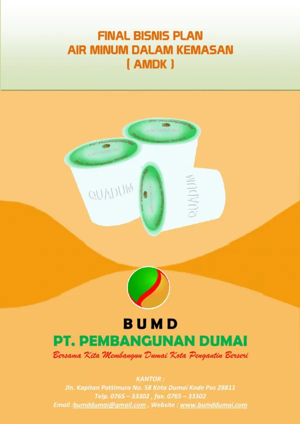 proposal air minum dalam kemasan