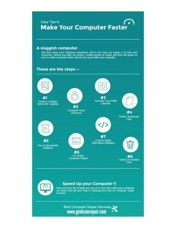 Easy Steps That Will Make Your Computer Faster